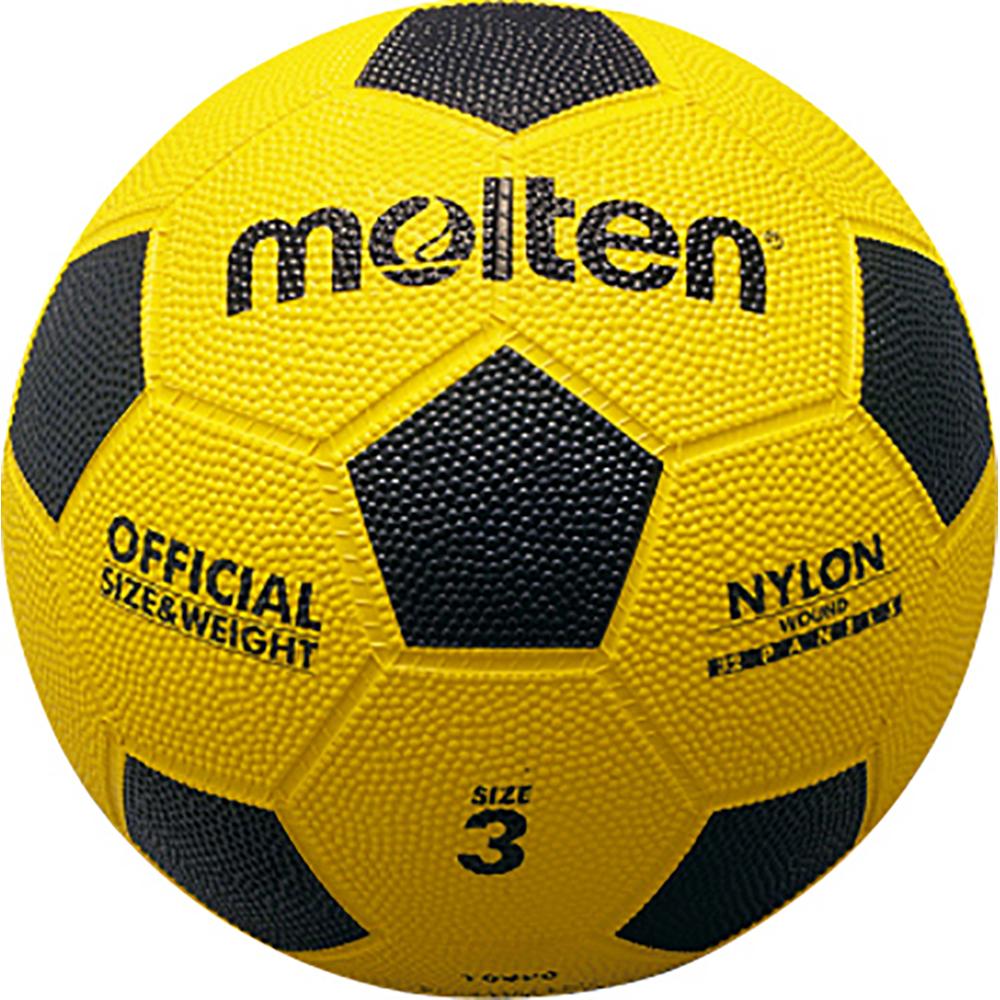 Molten Soccer Ball, Tortoise Shell Rubber, Size 3, White x Yellow, F3Y
