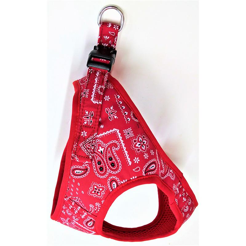 Paisley Soft Harness M Red