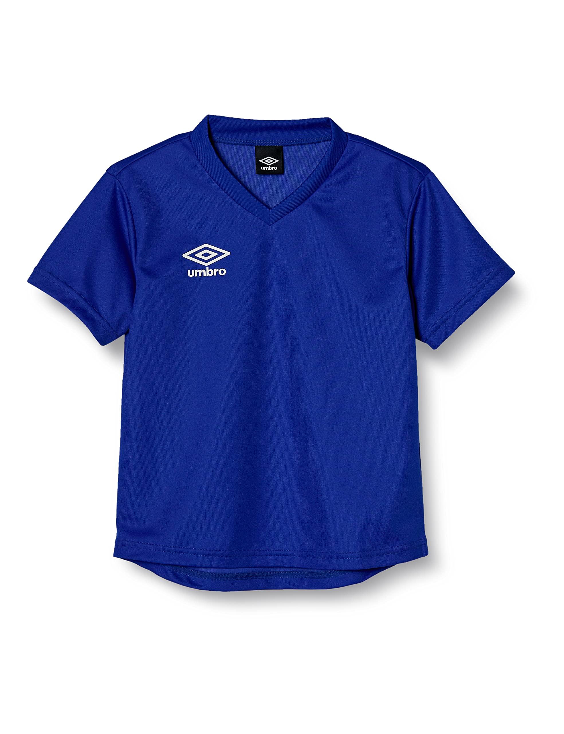 [Umbro] T-Shirt Soccer Futsal Single-Point Short Sleeve Moisture-Wicking Quick-Dry Stretch Kids Junior Unisex Practice Club School BLU(UAS6307J) 120