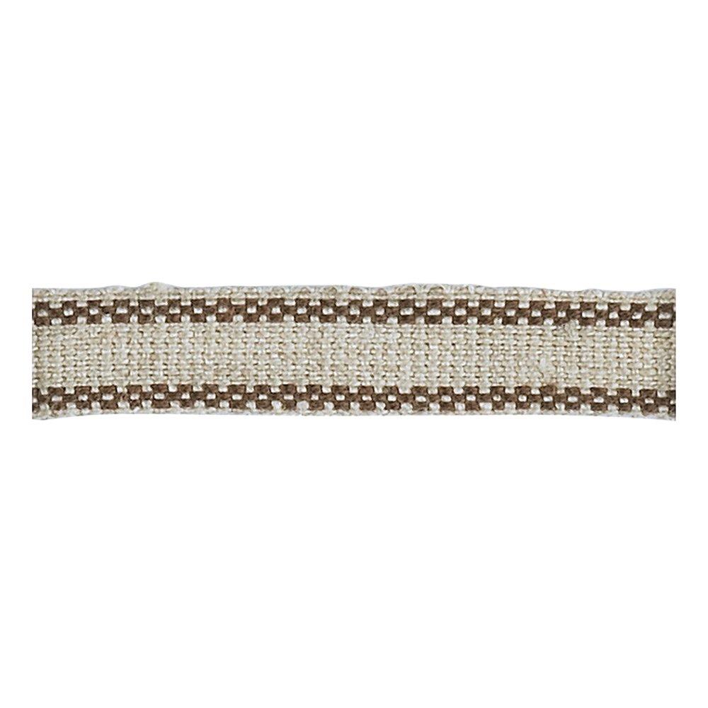 Konishi Ribbon Linen Tape Side Line Pattern Width 10mm × 10m Brown KR3722-10-45