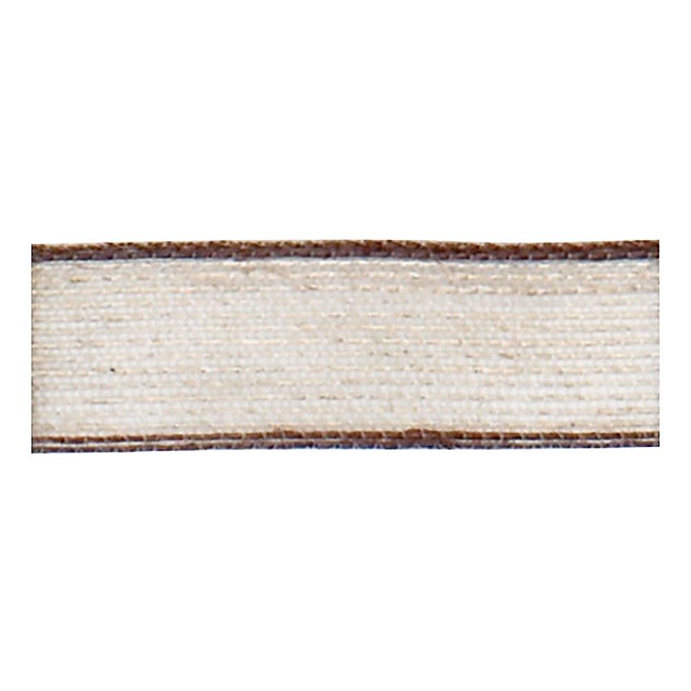 Konishi Ribbon Linen Line Ribbon 12mm Width × 20m Roll Brown KR3760-12-45