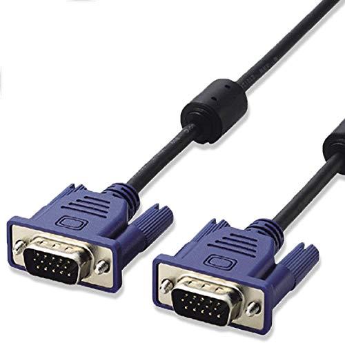 ELECOM Display Cable D-sub 15-pin VGA-VGA Slim 1.5m Black CAC-15BK