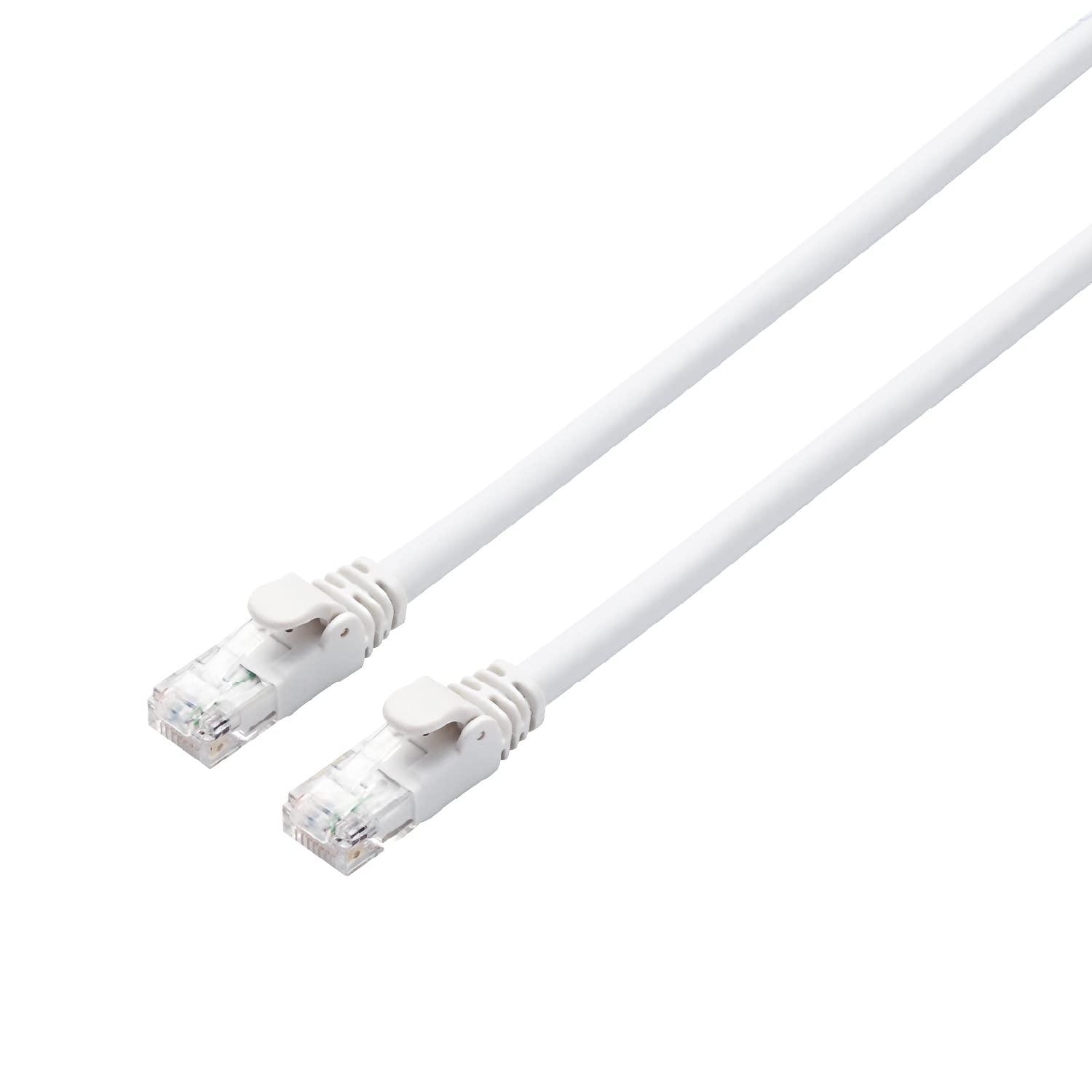 ELECOM LAN Cable CAT6A 7m with Anti-Snapping Connectors Standard White LD-GPA/WH7