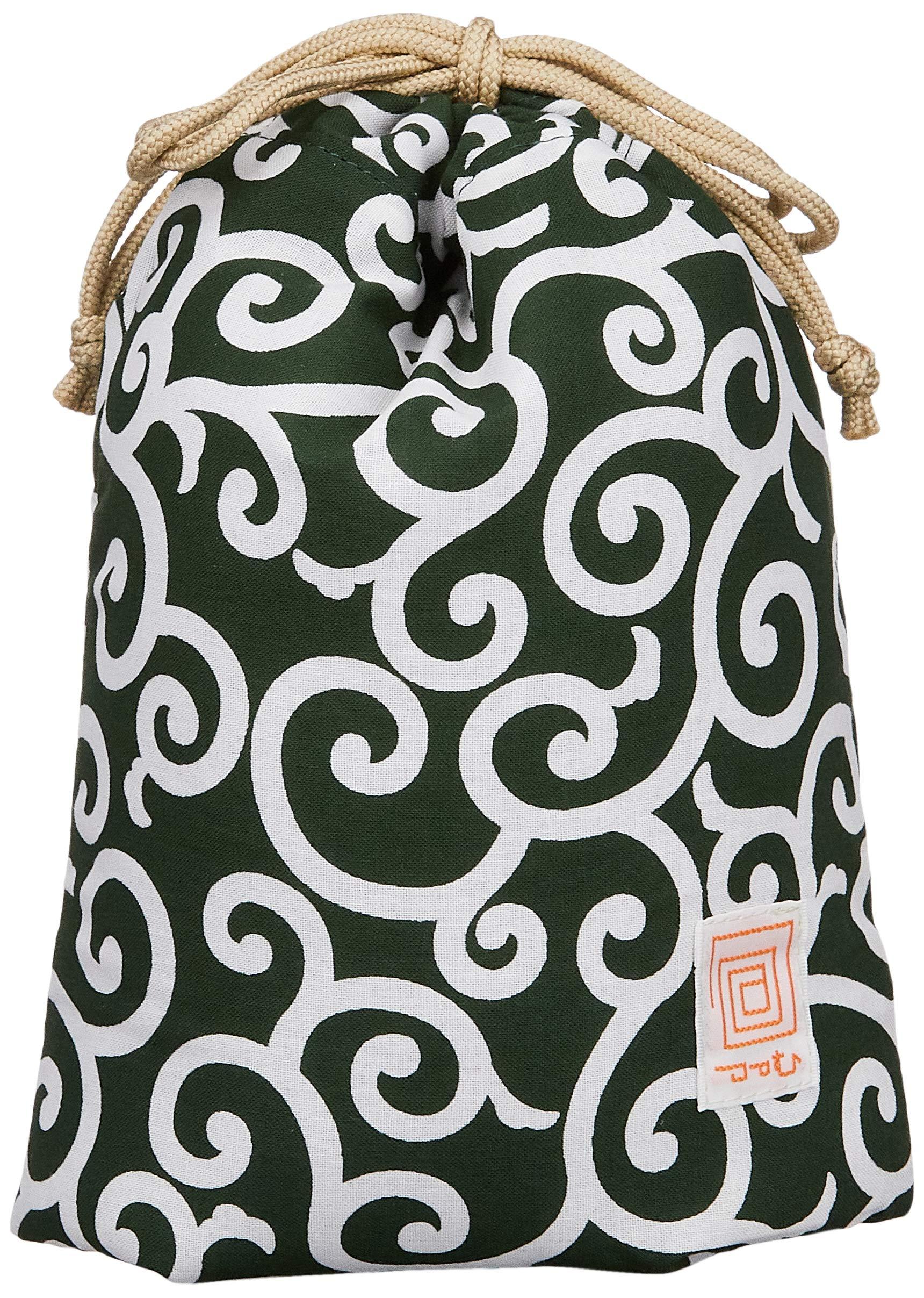 Kenko General-Purpose Pouch Drawstring Pouch M Size Arabesque Pattern 811702