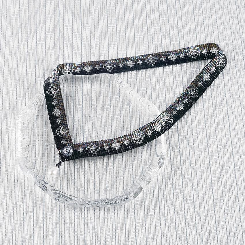 TOHO Bead Kit Choker Start Weaving Beads Diamond Line Neck Circumference 39cm H-LD-5