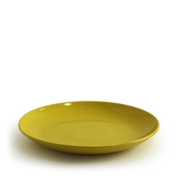 Saikai Pottery Hasami Ware Common Plate Dish Yellow Approx. 24cm Diameter Microwave and Dishwasher Safe Made in Japan 13216