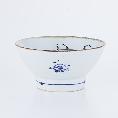 Saikai Pottery Rice Bowl White 12cm Hasami Ware Kotohogi Kurawanka Bowl Turtle Pattern 18196
