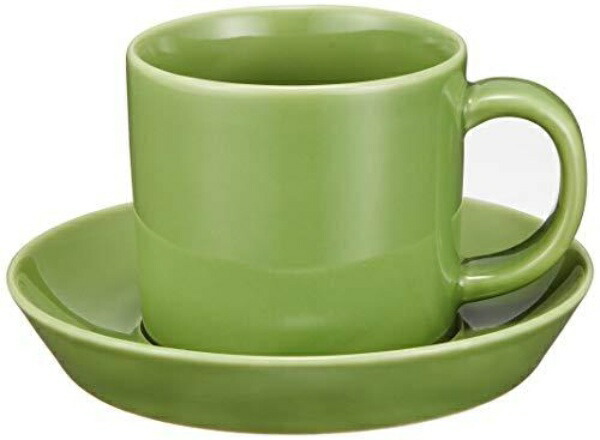 Hasami Ware “Common” Demitasse Cup & Saucer Green 18292