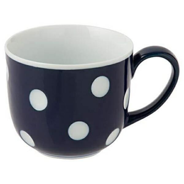 Saikai Pottery Hasami Ware “essence” Negative-Positive Polka Dot Mug Negative (Blue) 40509