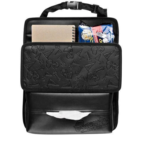BONFORM Car Interior Storage Seat Back Pocket Snoopy Cheer 235x29cm Black 7259-08BK