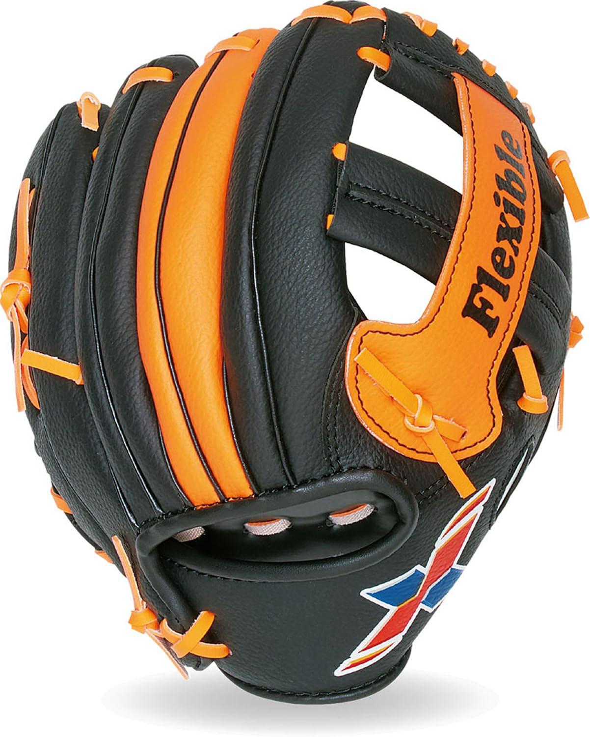Unix Baseball Glove Family Glove Kids' Model Black × Orange Left-Handed BG8072