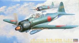 Hasegawa 1/48 Imperial Japanese Navy Mitsubishi A6M5c Zero Carrier-Based Fighter Model 52 Type Hei Plastic Model Kit JT72