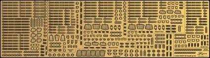 Fujimi Models 1/3000 Detail-Up Parts Series No.7 1/3000 Japan Maritime Self-Defense Force Destroyer (DD Type) Genuine Photo-Etched Parts