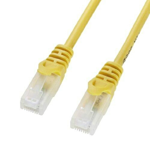 Sanwa Supply CAT5e LAN Cable with Clip-Proof Design, 15m, Yellow LA-Y5TS-15Y