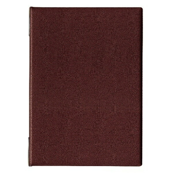 Open Industrial Menu File Menu Sheet Menu Book B5 4 Pages Leather-like Brown MN-170-BR