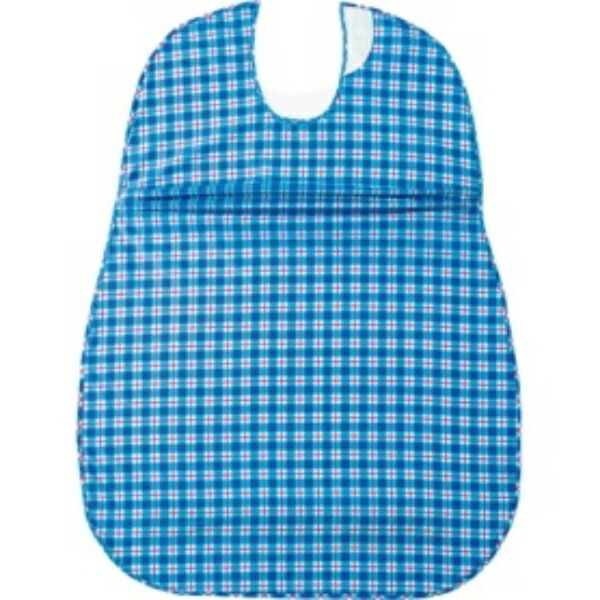 Plus Heart Meal Apron with Side Tucks, 1-Piece, Blue, Water-Repellent, Long & Wide, 73744