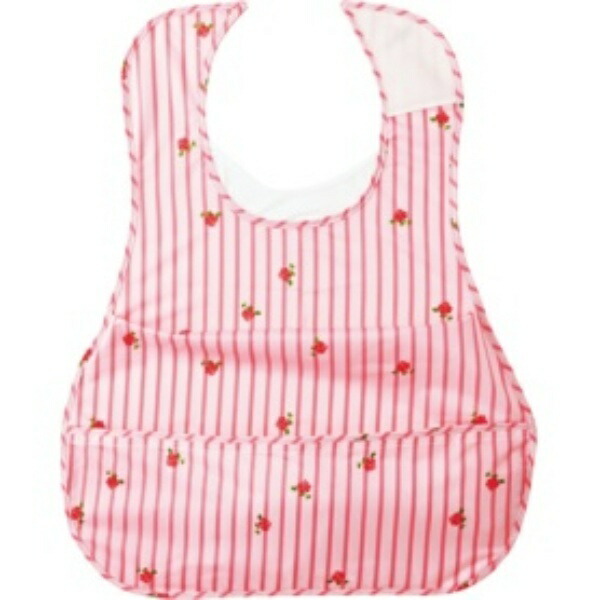 Plus Heart Meal Apron with Side Tucks and Pocket, 1-Piece, Pink, Water-Repellent, Washable, 73755
