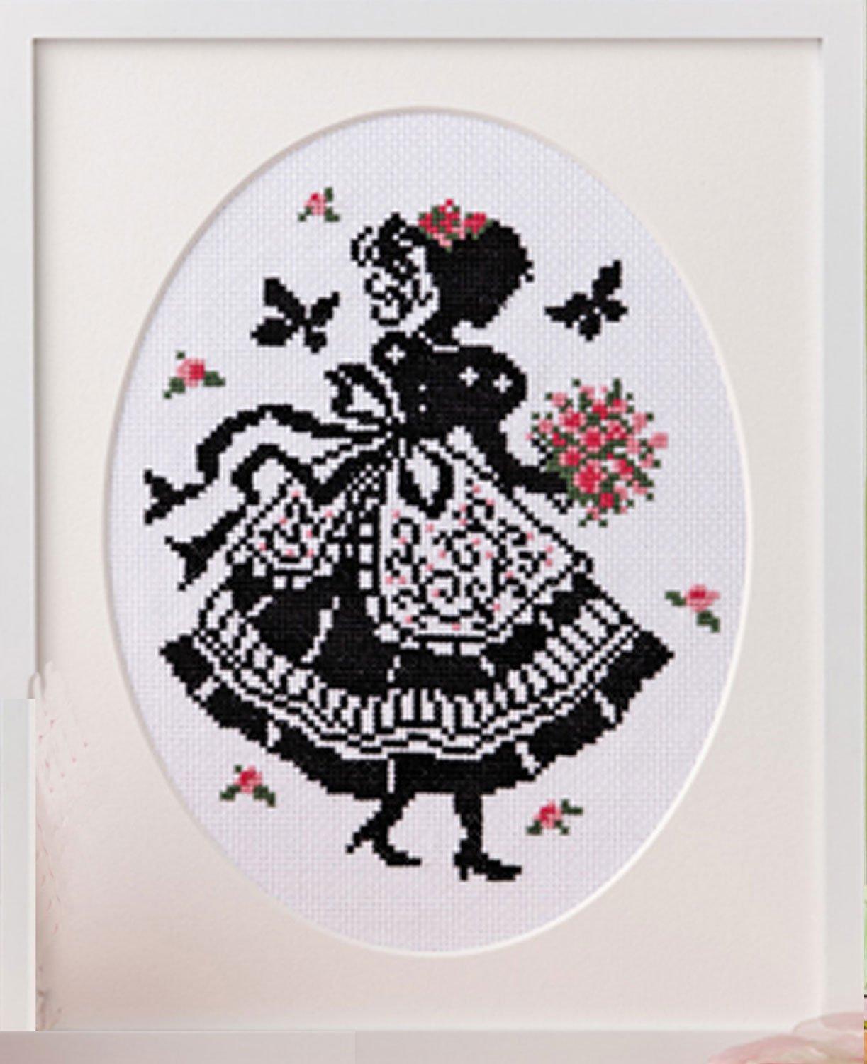 Olimpas Silk Cross-Stitch Kit “Megumi Onoe's Girl's Stitch” No.7384 Bouquet