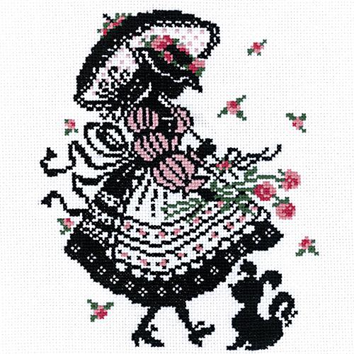 Olimpas Silk Cross-Stitch Embroidery Kit Megumi Onoe “The Story of Anne of Green Gables” Puffsleeve Dress 7453