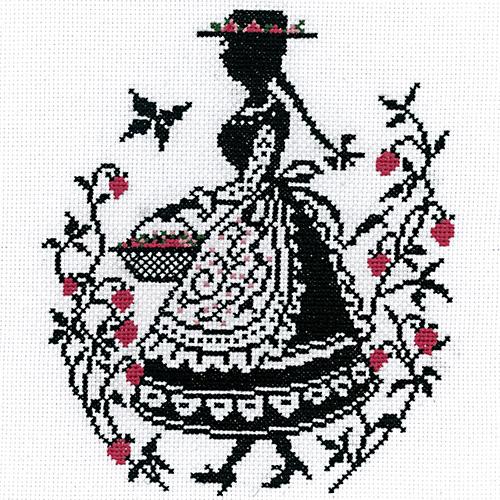Olimpas Silk Cross-Stitch Embroidery Kit Megumi Onoe “The Story of Anne of Green Gables” Strawberry Picking 7454