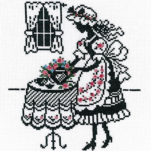 Olimpas Silk Cross-Stitch Embroidery Kit Megumi Onoe “The Story of Anne of Green Gables” Tea Time 7456