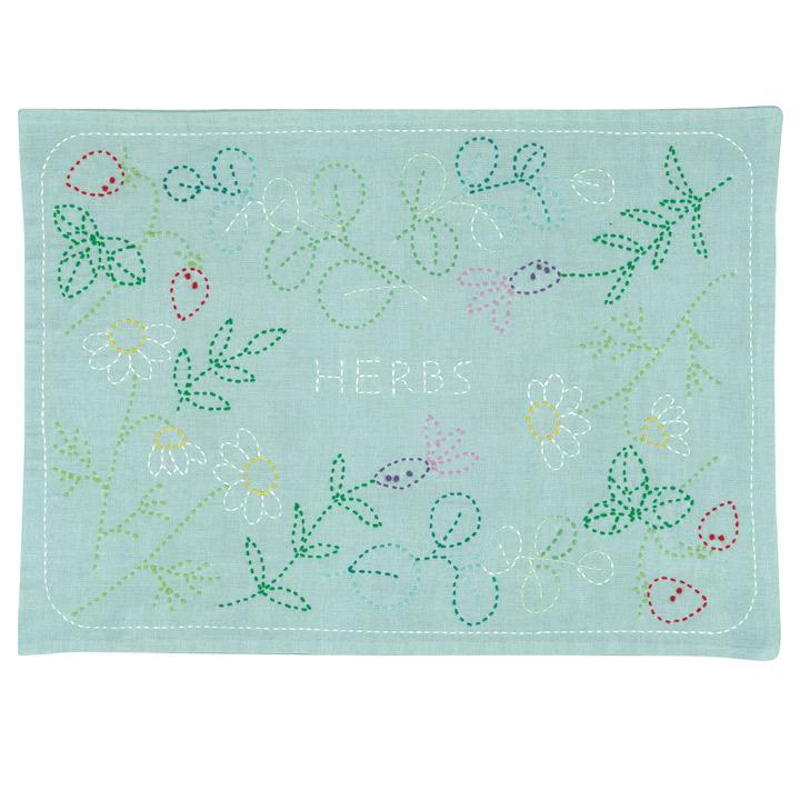 Olimpas Silk Sashiko Kit: Nordic Motif Placemat SK-345