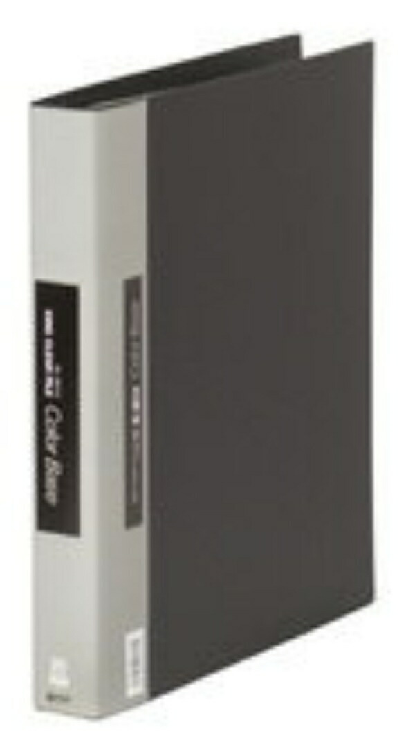 King Jim Clear File Color Base Refillable Type Maximum Capacity 100 Pockets 30-Hole A4 Vertical Black 139W-BK