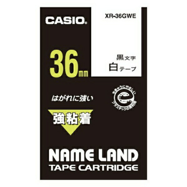 Casio LabelWriter NameLand Strong Adhesive Tape 36mm XR-36GWE White