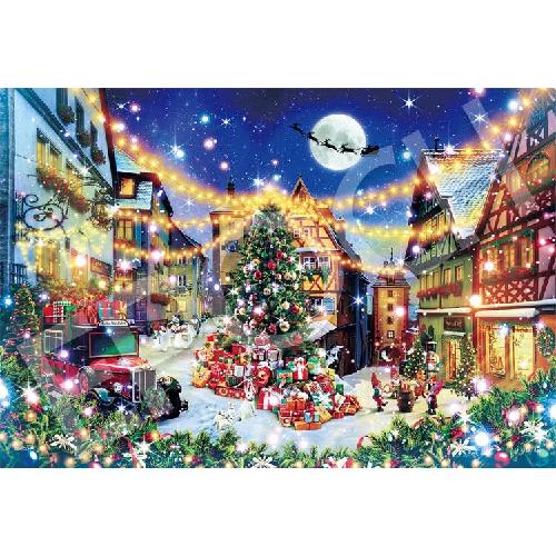 EPOCH 300-Piece Jigsaw Puzzle Illustration/Art Fantastic Art Holy Night in Rothenburg (26×38cm) 28-402s Glue Included Spatula Included Points Voucher Included EPOCH