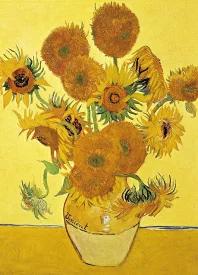 EPOCH 2000 Super Small Piece Jigsaw Puzzle World Art Sunflowers (38x53cm) 54-228 Includes Glue, Spatula, and Point Card EPOCH