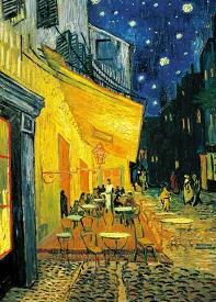 EPOCH 2000 Super Small Piece Jigsaw Puzzle: World Paintings - Night Cafe Terrace (38x53cm) 54-230 Includes Glue, Spatula, and Point Voucher