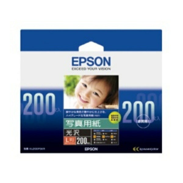 EPSON Photo Paper [Glossy] L Size 200 Sheets KL200PSKR