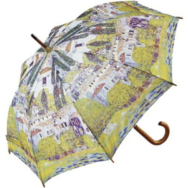 U-Power Umbrella Multi-Color 58cm (Rib Length) Wooden Jump Umbrella Masterpiece Series Klimt AU-02203