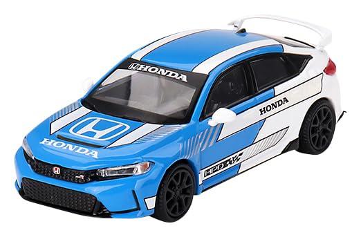 MINI GT 1/64 Honda Civic Type R 2023 #3 Pace Car Blue (Left-Hand Drive) Ready-to-Display Model