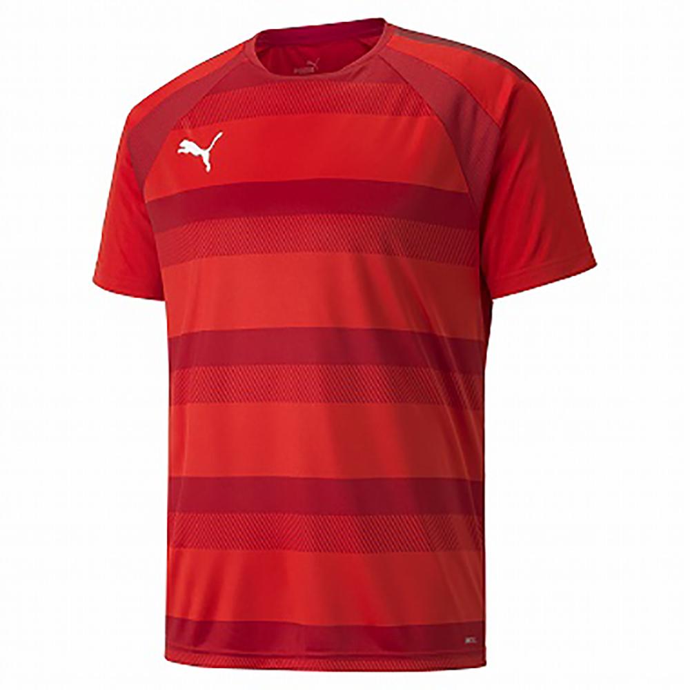[PUMA] Soccer Shirt TEAMVISION Hoop Game Shirt 705154 Men's Fall/Winter 2024 Color Red/Chili Pepper White (01) XXL