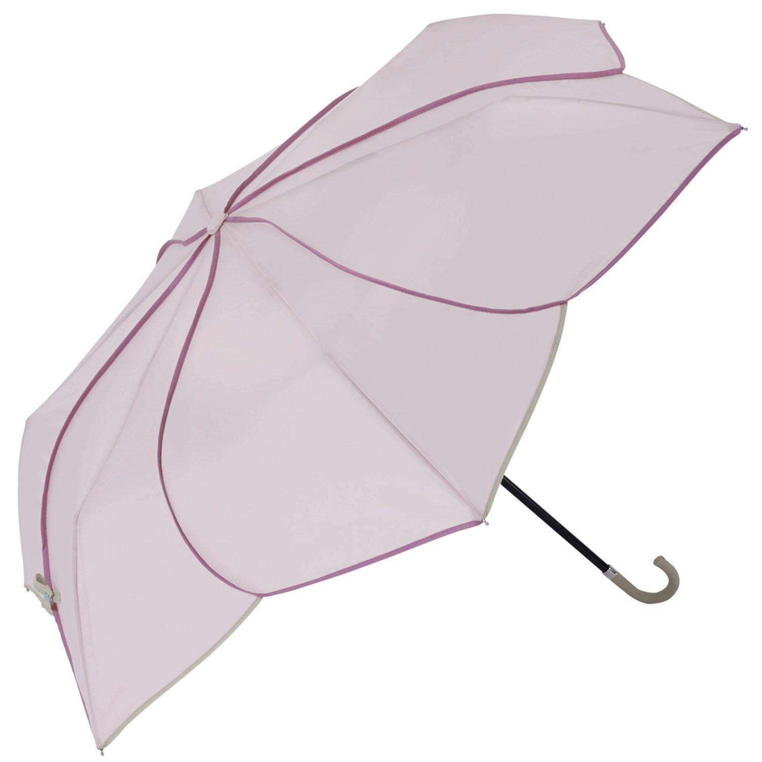 Two-Tone Piping Mini Umbrella Pink
