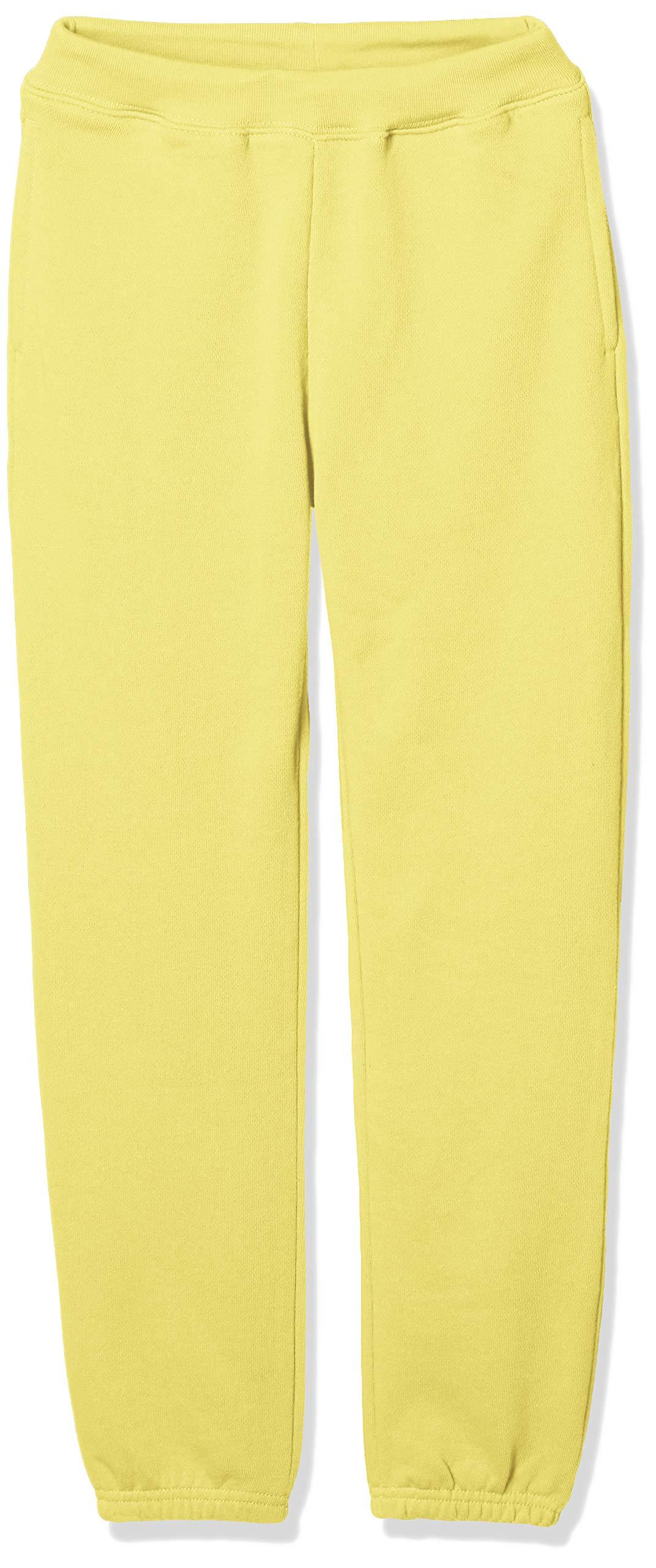 [Printstar] Sweatpants 8.4oz Brushed Lightweight Sweatpants Kids 00218-MLP_K Canary Yellow 130cm (Equivalent to Japanese Size 130)