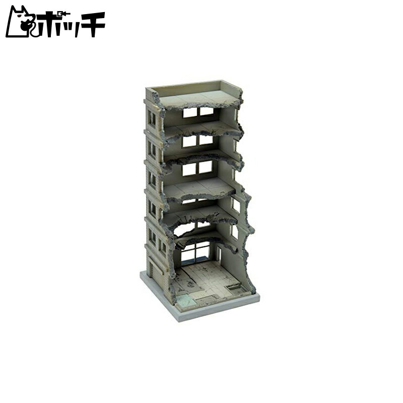 Tomytec 1/144 Geo-Collection Combat Series DCM02 Destroyed Building A Pre-painted Plastic Model Kit 311850