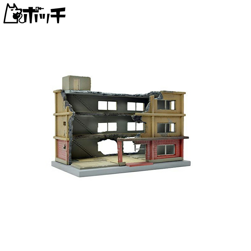 Tomytec 1/144 Geo-Collection Combat Series DCM03 Destroyed Building B Pre-painted Plastic Model 311867