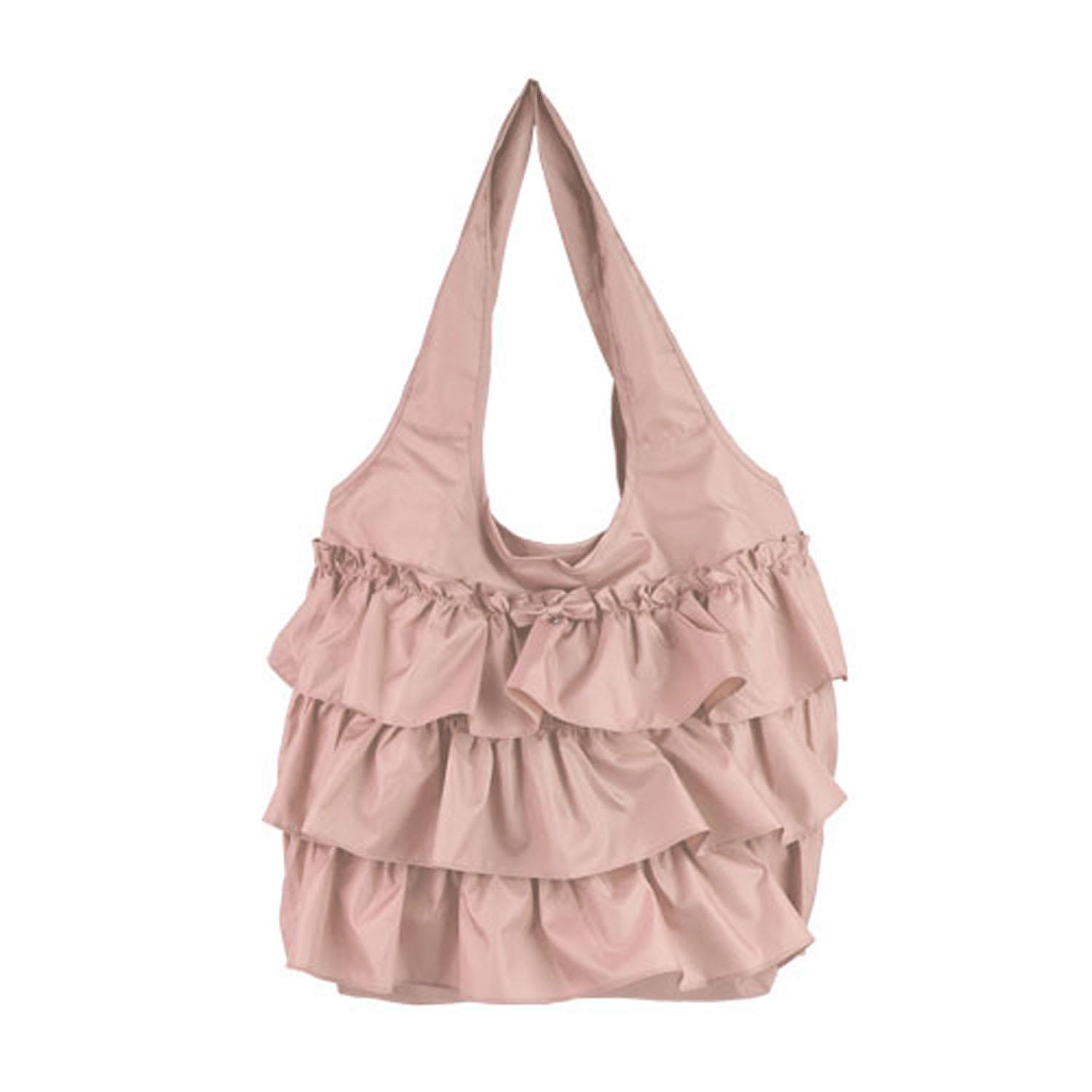 [LA LUICE] Ruffled Eco Bag, Foldable Bag (MP)