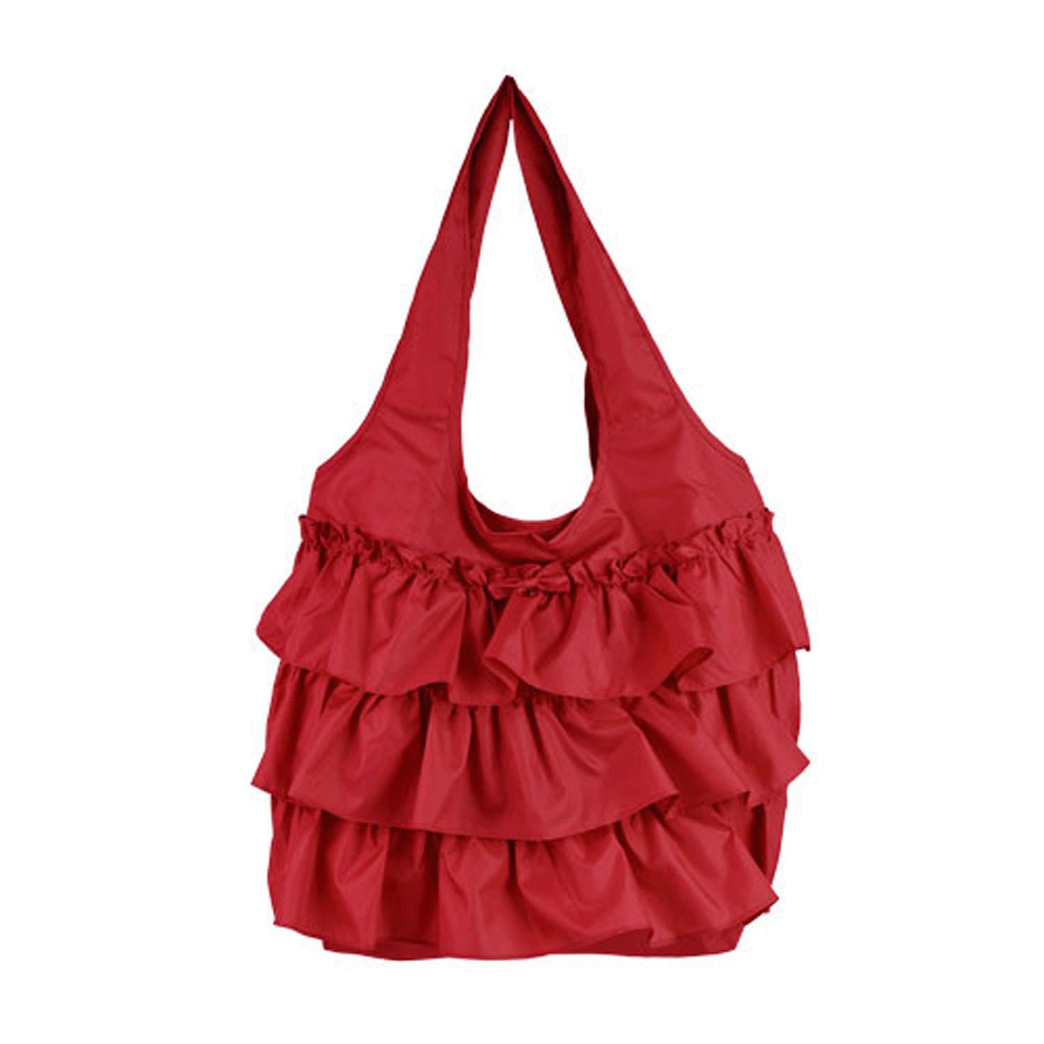 [LA LUICE] Ruffled Eco Bag, Foldable Bag (R)