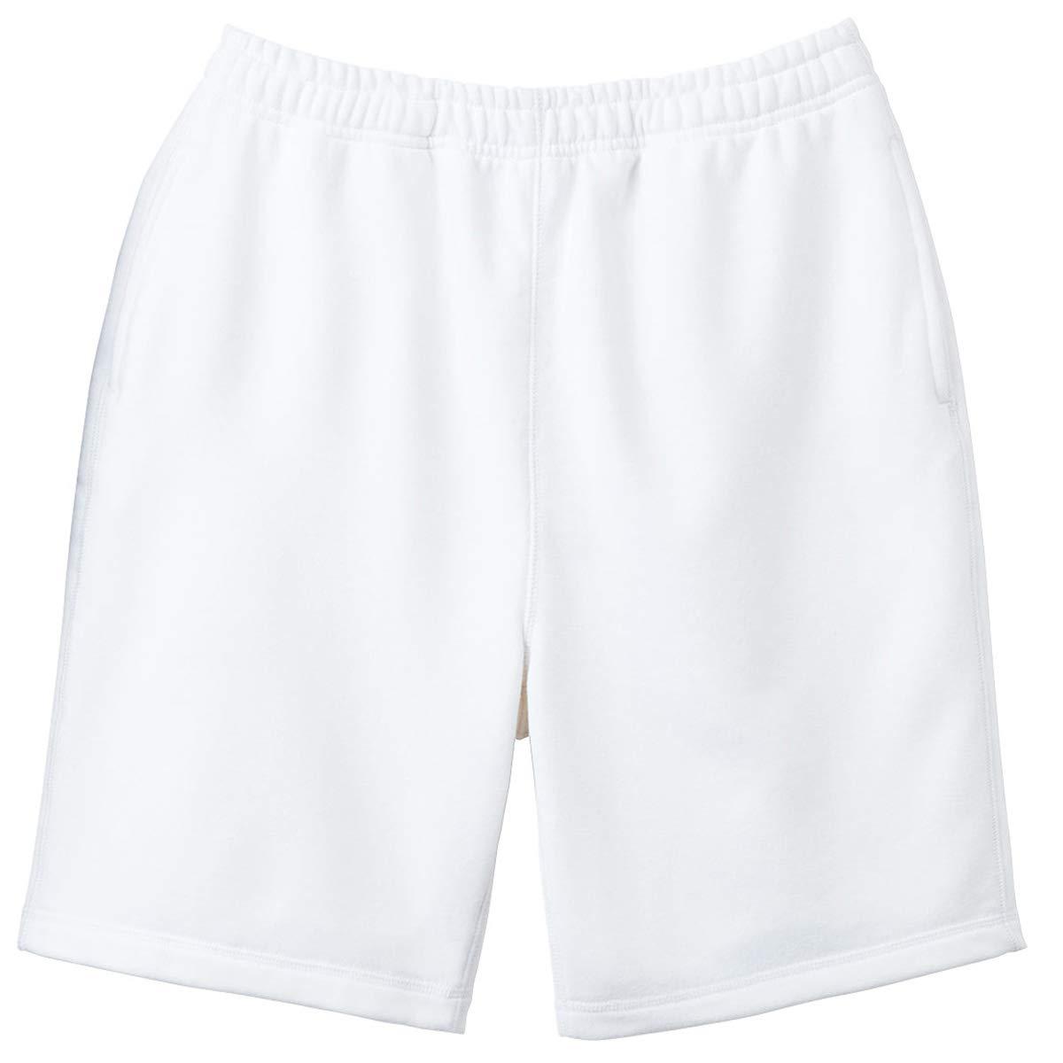[LifeMax] French Terry Shorts (Half Pants) MP6407 15 White L