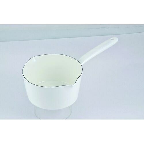 Pearl Metal Petit Cook Enamel Milk Pan 15cm White HB-2082