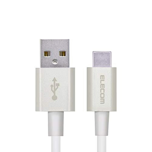 ELECOM Smartphone USB Cable USB Type-A to Type-C Certified Product Soft Durable 1.2m White MPA-ACYS12NWH