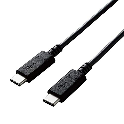 ELECOM USB-C to USB-C Cable USB Power Delivery Compatible 60W 3A Output USB 2.0 Certified 3.0m Black  U2C-CC30NBK2