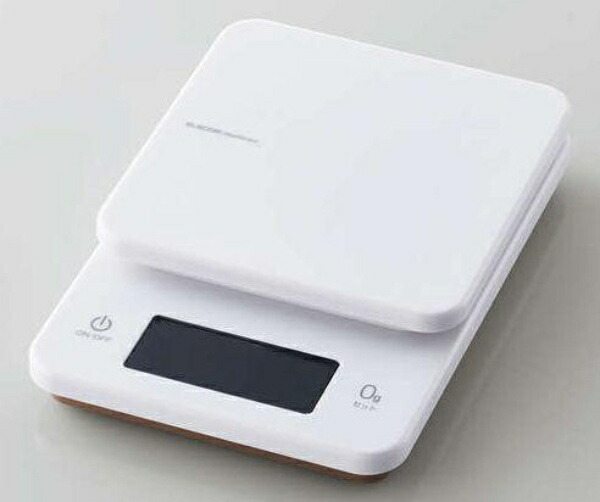ELECOM Kitchen Scale Maximum 3kg, Minimum 0.5g Display White HCS-KSA01WH