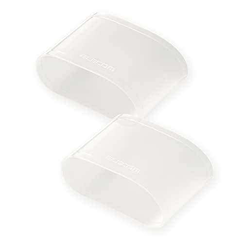 ELECOM Smartwatch Wristband (2-Pack) Water-Resistant, Drop & Scratch Protection, L Size [Compatible with Apple Watch, FitBit, etc.] Clear SW-WBDSCLCR