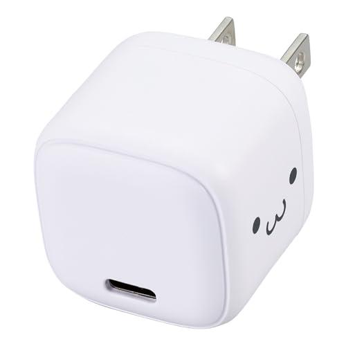 ELECOM Charger Type-C 20W USB PD Compatible USB-C 1 Port Foldable Plug PSE Certified Shiro-chan MPA-ACCP7320WF