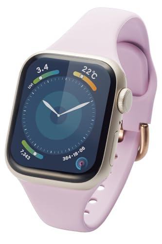 [ELECOM] Apple Watch Band 41mm 40mm 38mm Cute &me Silicone Slim Lavender AW-41BDSCJPU