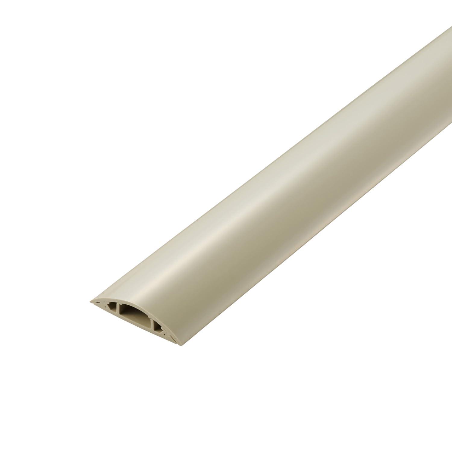 ELECOM Floor Cable Cover Molding 1m Length 54mm Width PVC Beige LD-GA1407M